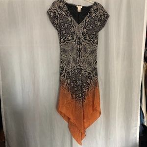 Sundance boho bandana print ombre dress sz. M